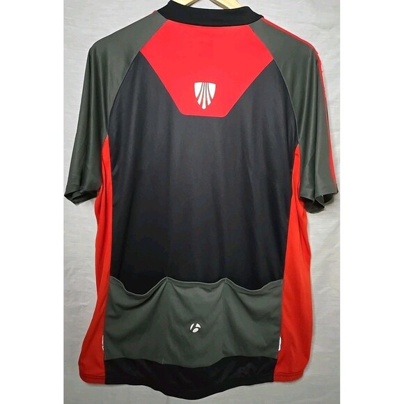 Bontrager Trek Cycling Jersey Half Zip Shirt, Men's Sz XL, Black/Red 9466 - Picture 4 of 8